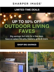 Email Inspiration from Sharper Image