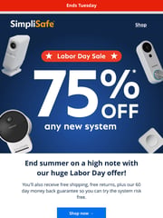 Email Inspiration from SimpliSafe