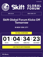 Email Inspiration from Skift Events