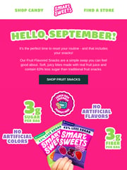 Email Inspiration from SmartSweets