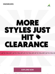 Email Inspiration from Snowears
