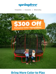 Email Inspiration from Springfree Trampoline