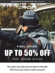 Email Inspiration from Spyder