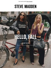 Email Inspiration from Steve Madden
