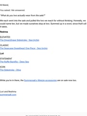 Email Inspiration from Summersalt