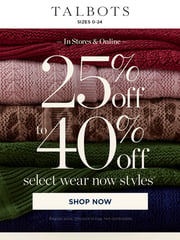 Email Inspiration from TALBOTS