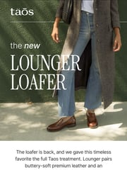 Email Inspiration from Taos Footwear
