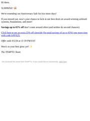 Email Inspiration from TEMPTU