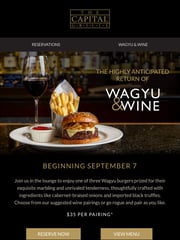 Email Inspiration from The Capital Grille