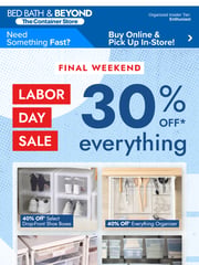 Email Inspiration from The Container Store | Bed Bath & Beyond