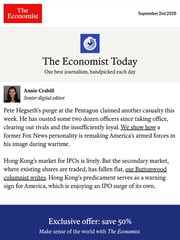 Email Inspiration from The Economist Today