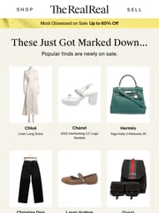 Email Inspiration from The RealReal
