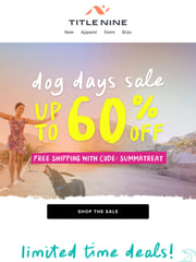 Email Inspiration from Title Nine