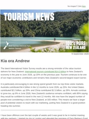 Email Inspiration from Tourism New Zealand