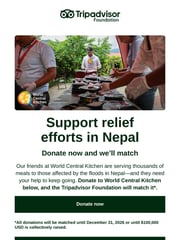 Email Inspiration from Tripadvisor