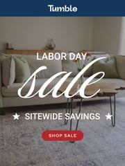 Email Inspiration from Tumble - Labor Day Sale
