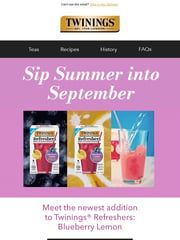 Email Inspiration from Twinings Tea