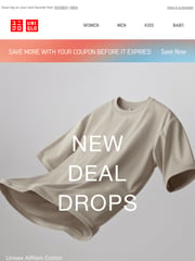 Email Inspiration from UNIQLO