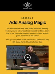 Email Inspiration from Universal Audio