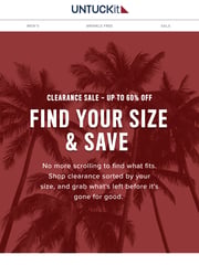 Email Inspiration from UNTUCKit
