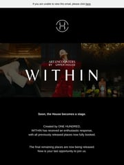 Email Inspiration from Upper House