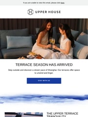 Email Inspiration from Upper House Shanghai