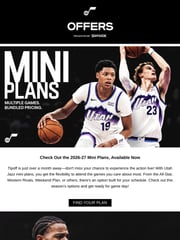 Email Inspiration from Utah Jazz
