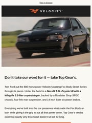 Email Inspiration from Velocity Restorations
