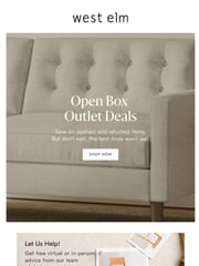 Email Inspiration from West Elm Sale