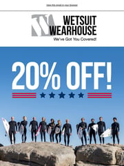 Email Inspiration from Wetsuit Wearhouse