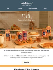Email Inspiration from Whittard of Chelsea