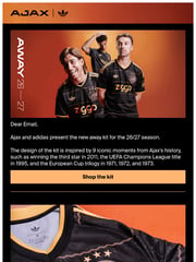 Email Inspiration from AFC Ajax