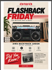 Email Inspiration from Aiwa