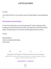 Email Inspiration from Astronomer