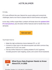 Email Inspiration from Astronomer
