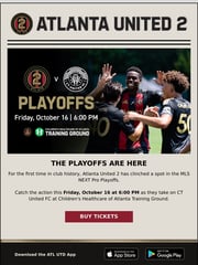 Email Inspiration from Atlanta United 2