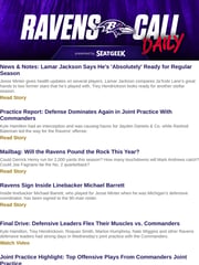 Email Inspiration from Baltimore Ravens