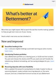 Email Inspiration from Betterment