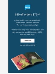 Email Inspiration from Blurb
