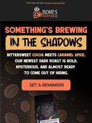 Email Inspiration from Bones Coffee Company