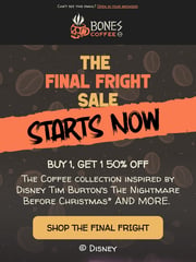 Email Inspiration from Bones Coffee Company