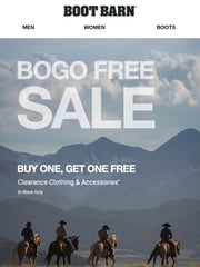 Email Inspiration from Boot Barn