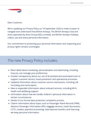 Email Inspiration from British Airways