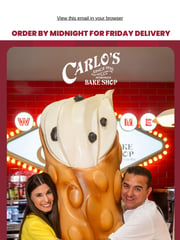 Email Inspiration from Carlo's Bakery