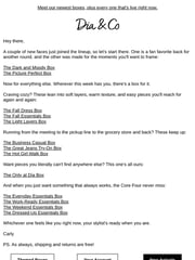 Email Inspiration from Carly from Dia & Co
