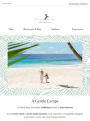 Email Inspiration from Cheval Blanc Seychelles