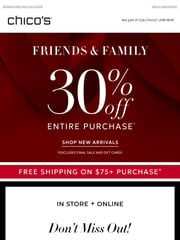 Email Inspiration from Chico’s