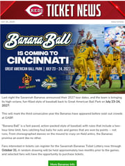 Email Inspiration from Cincinnati Reds