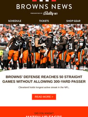 Email Inspiration from Cleveland Browns