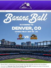 Email Inspiration from Colorado Rockies